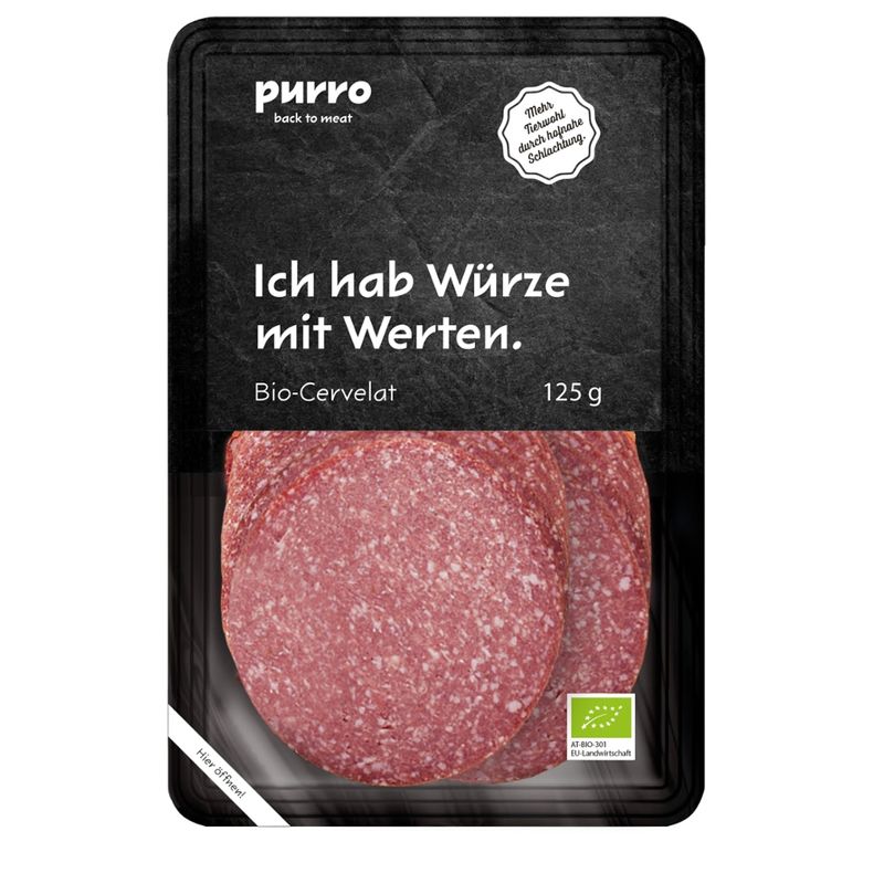PURRO PUR BIO-Cervelat e125g GS/atmo - Produktbild