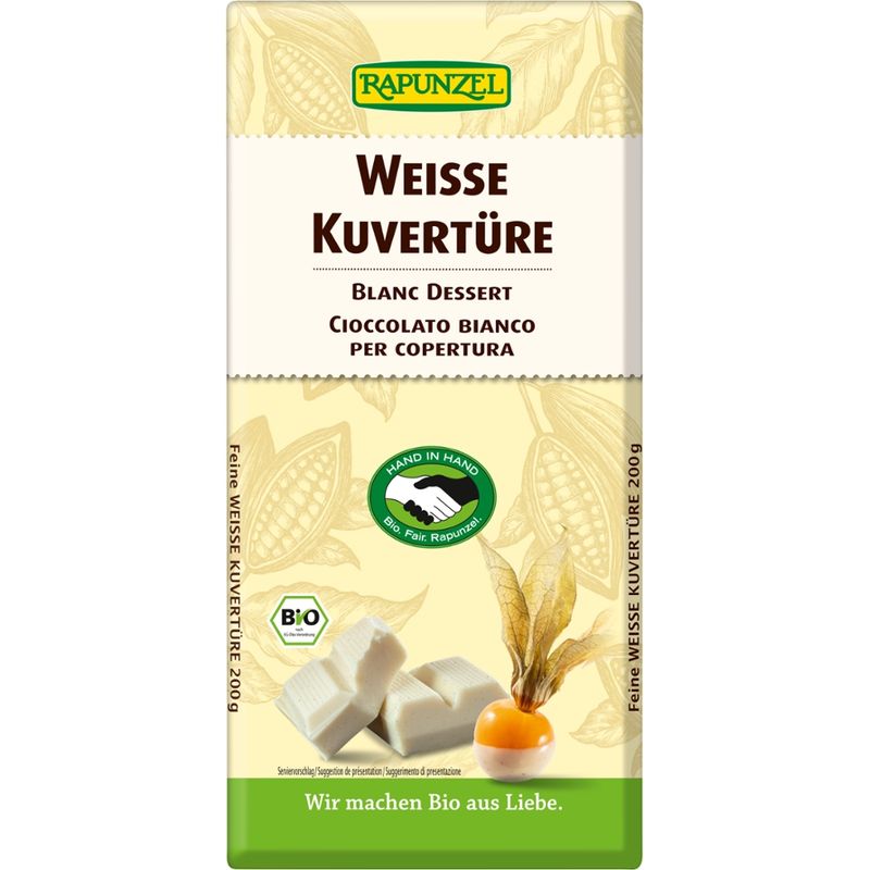 Rapunzel Weisse Kuvertüre HIH - Produktbild