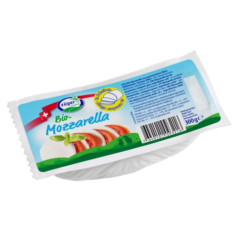 Züger Frischkäse AG Züger Bio Mozzarella Stange sliced 300g SGA - Produktbild
