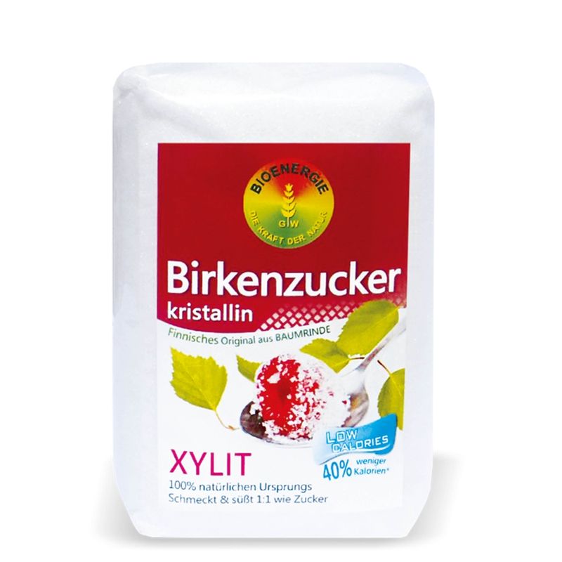 BIOENERGIE BIRKENZUCKER, Xylit kristallin, aus Finnland, kalorienarmer Zuckerersatz - Produktbild