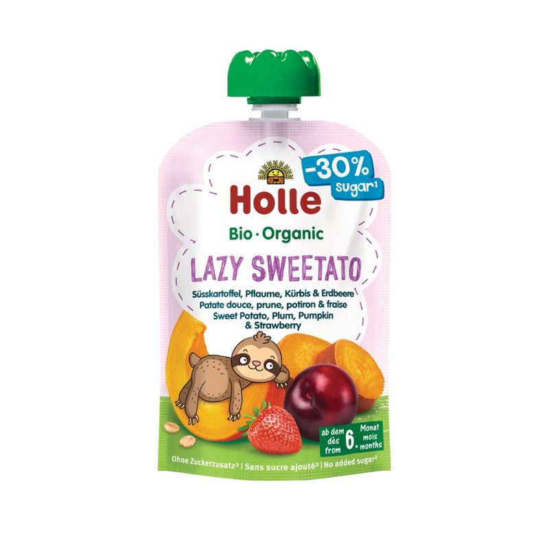 Holle  Lazy Sweetato - Süsskartoffel, Pflaume, Kürbis, Erdbeere und Hafer - Produktbild