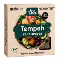 fourSparta-Bio Tempeh aus Lupinen und gelben Erbsen, mariniert mit Kräuter-Knobi - Produktbild
