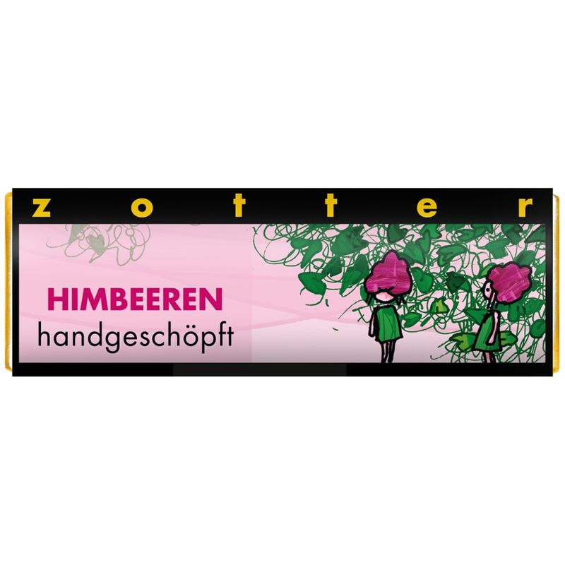Zotter Schokolade Schoko-Mini Himbeeren - Produktbild