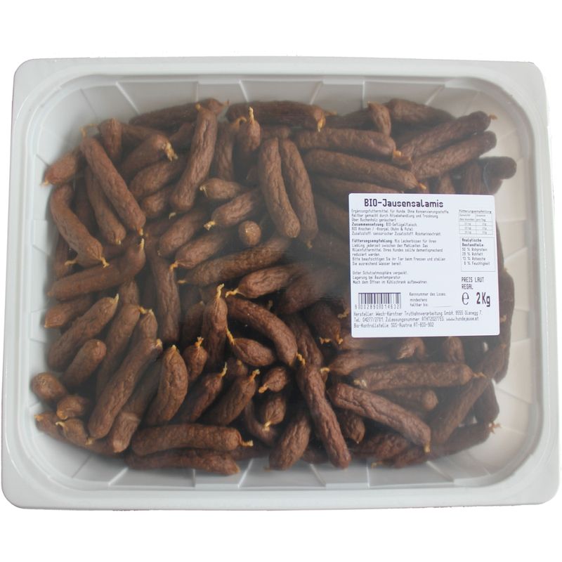Hundejause Hundejause Bio JausenSalamis BigPack Hunde-Leckerli 2000g - Produktbild
