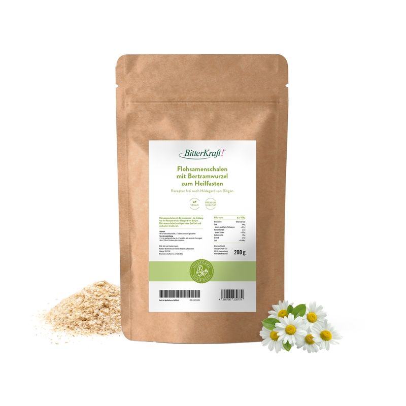 Bitterkraft Flohsamenschalen mit Bertramwurzel - Produktbild