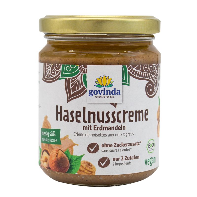 Govinda Haselnusscreme mit Erdmandeln - Produktbild