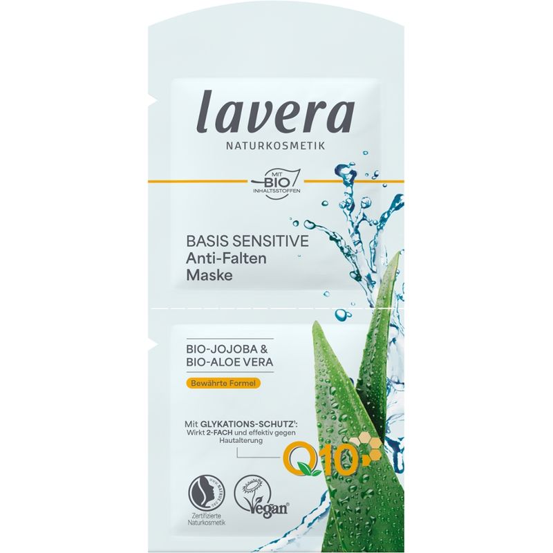 lavera Basis Sensitive Anti-Falten Maske Q10 - Produktbild