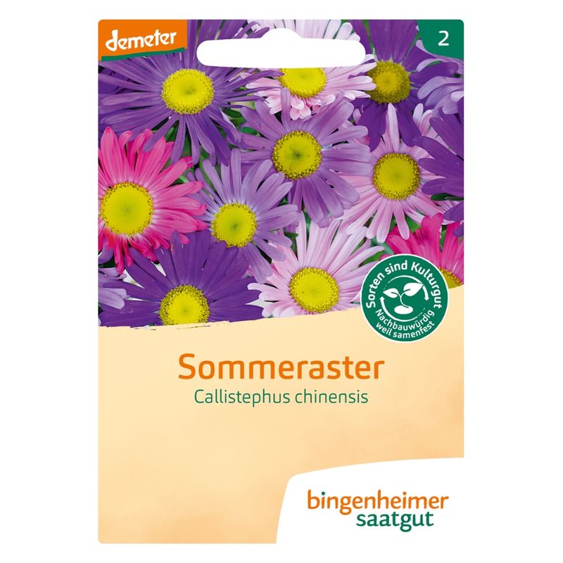 Bingenheimer Saatgut Sommeraster - Blumen (Saatgut) - Produktbild