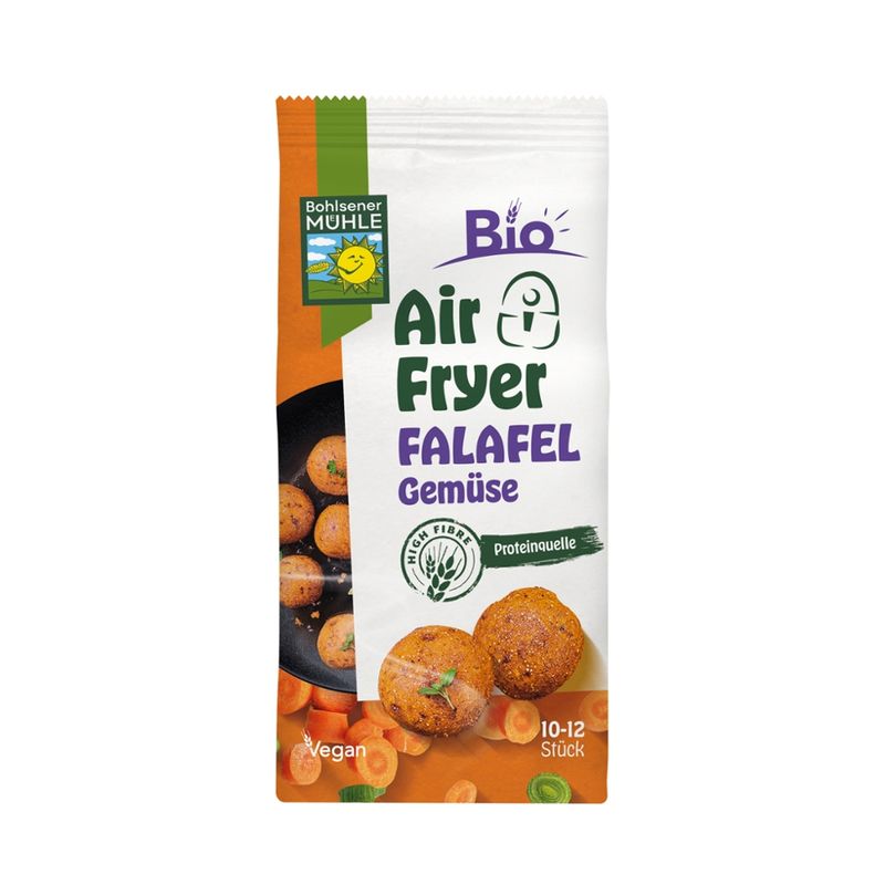 Bohlsener Mühle Bio Airfryer Falafel Gemüse - Produktbild