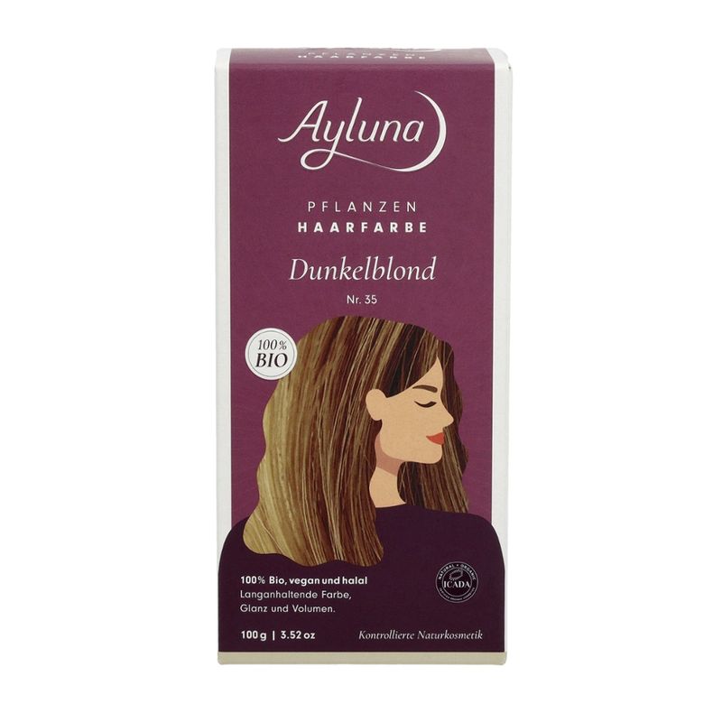 Ayluna Pflanzenhaarfarbe Nr. 35 Dunkelblond - Produktbild
