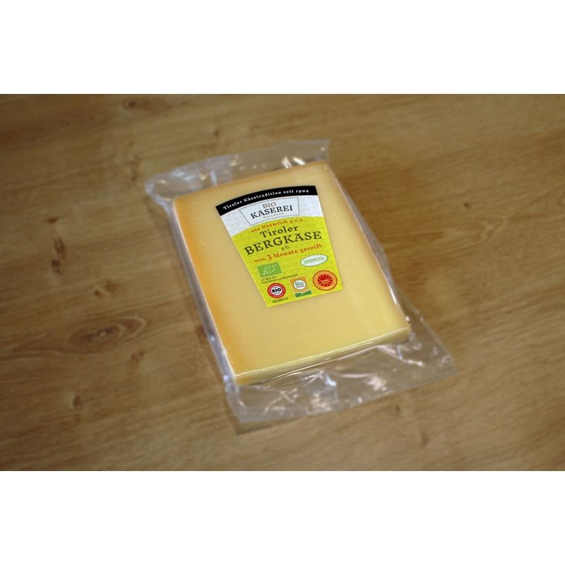 Biokäserei Walchsee  SB Tiroler Bergkäse 250g e, biologisch 3 Monate 10 Stk./Karton - Produktbild