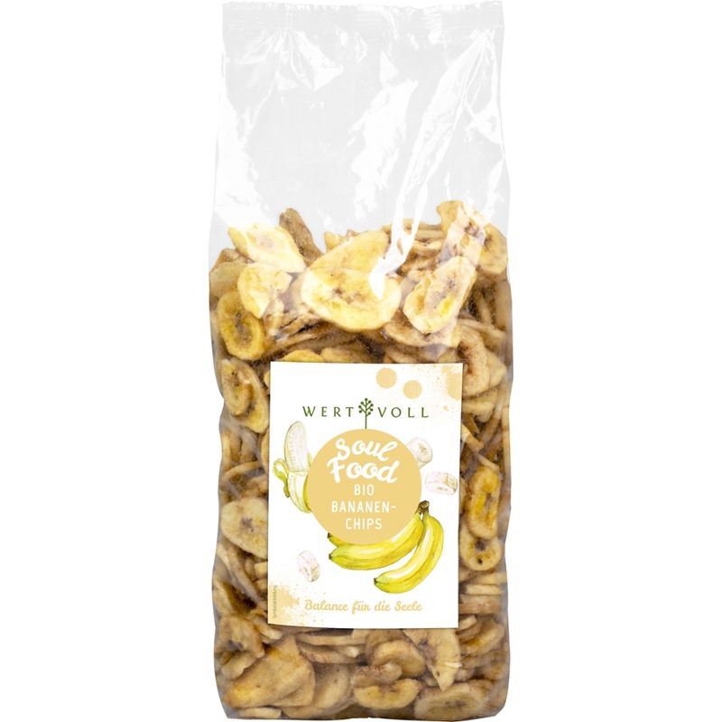 WERTVOLL WERTVOLL Bio Bananenchips 750 g, International - Produktbild