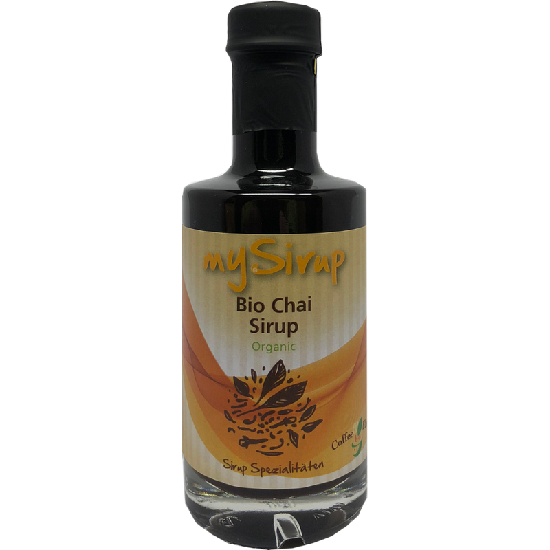Coffee & Flavor Bio Bio MySirup Chai, mit ausgesuchten Bio Gewürzen, Bio Kokosblütenzucker und Schwarztee - Produktbild