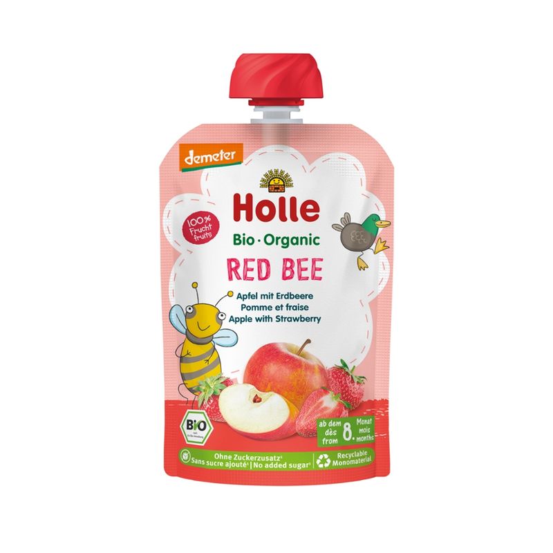 Holle  Red Bee - Apfel mit Erdbeere - Produktbild
