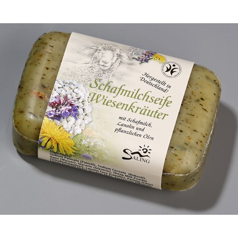 Saling Schafmilchseife Wiesenkräuter mit Banderole - Produktbild