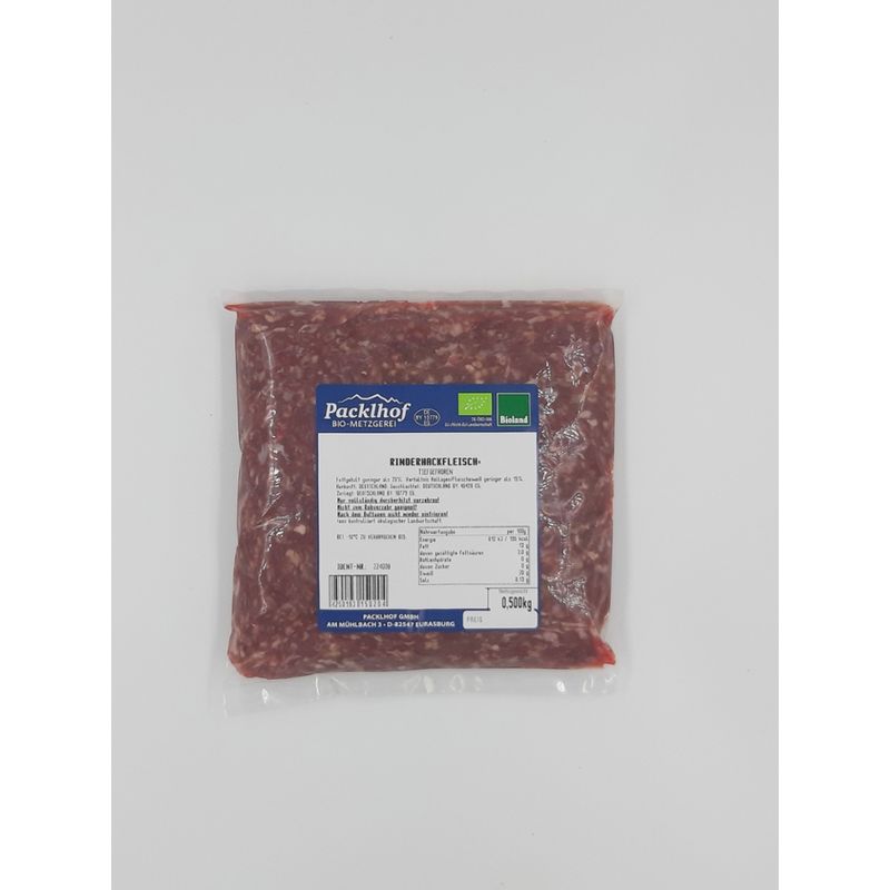 Packlhof Rinder Hackfleisch TK 6 x 500 g im Karton - Produktbild