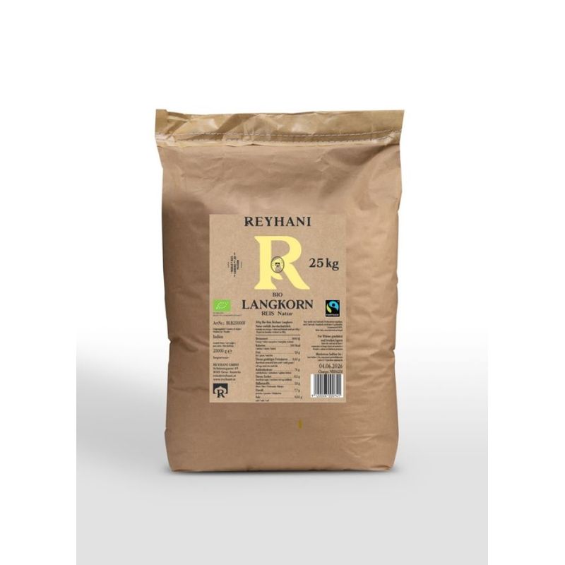 Reyhani Reyhani Bio Fairtrade Langkorn Natur 25kg - Produktbild