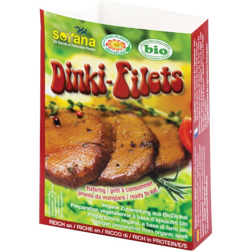 Soyana Dinki-Filets - vegane Zubereitung aus Bio-Dinkel - Produktbild
