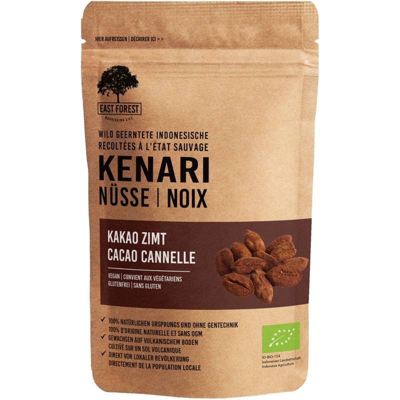 East Forest Kenari  Bio East Forest Kenari Nüsse Kakao Zimt, 80g - Produktbild