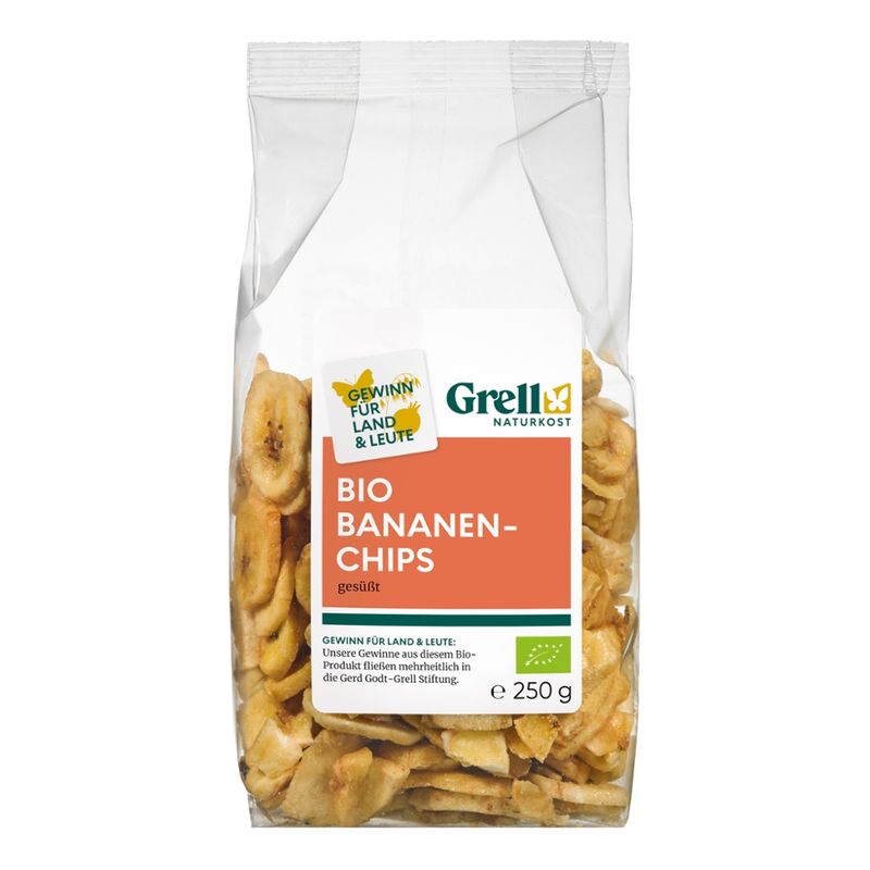 Grell Naturkost Bananenchips gesüßt - Produktbild