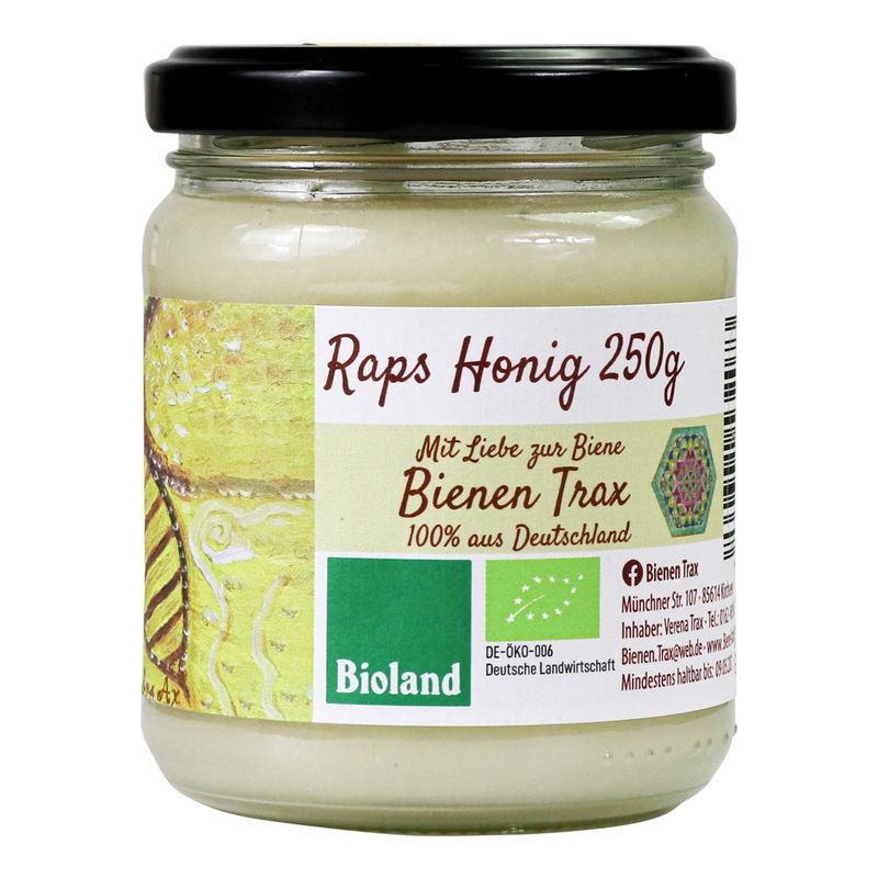 Familienimkerei Bienen-Trax KT6x Rapshonig 250g - Produktbild