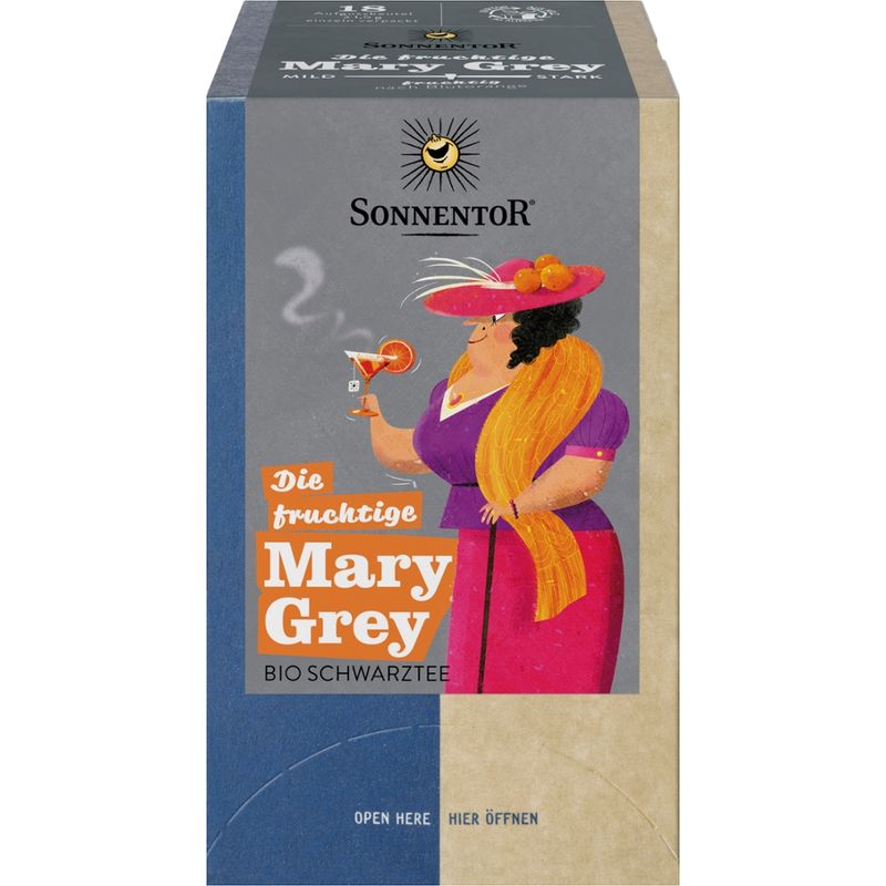 Sonnentor Die fruchtige Mary Grey Tee, Doppelkammerbeutel - Produktbild