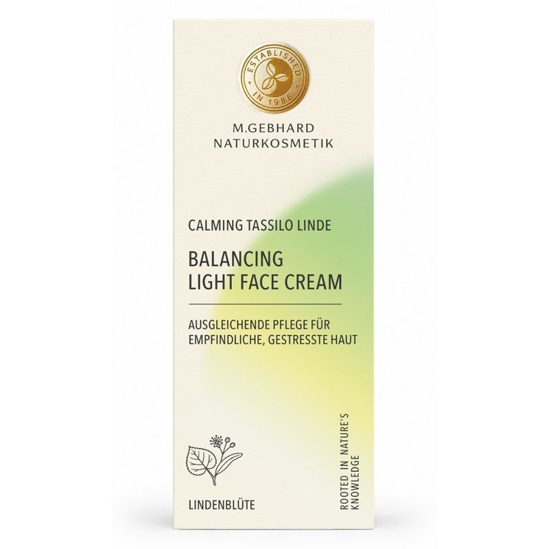 M. Gebhard Naturkosmetik BALANCING LIGHT FACE CREAM - Calming Tassilo Linde - Produktbild