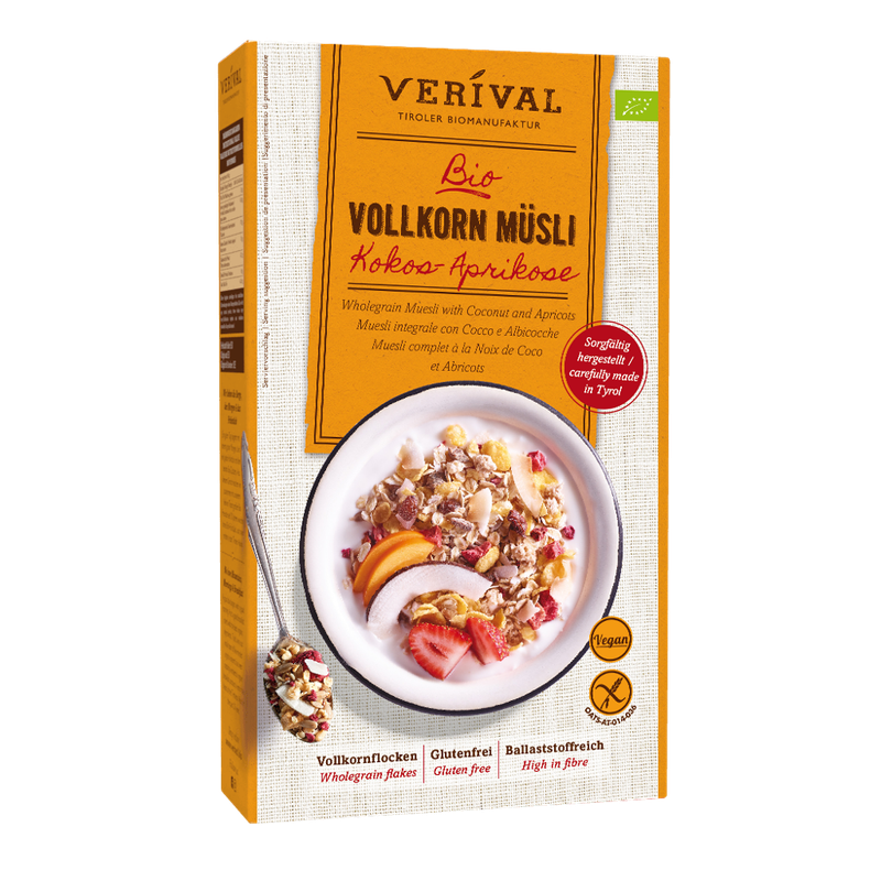 Verival Verival Bio Kokos-Aprikose Vollkornmüsli - Produktbild