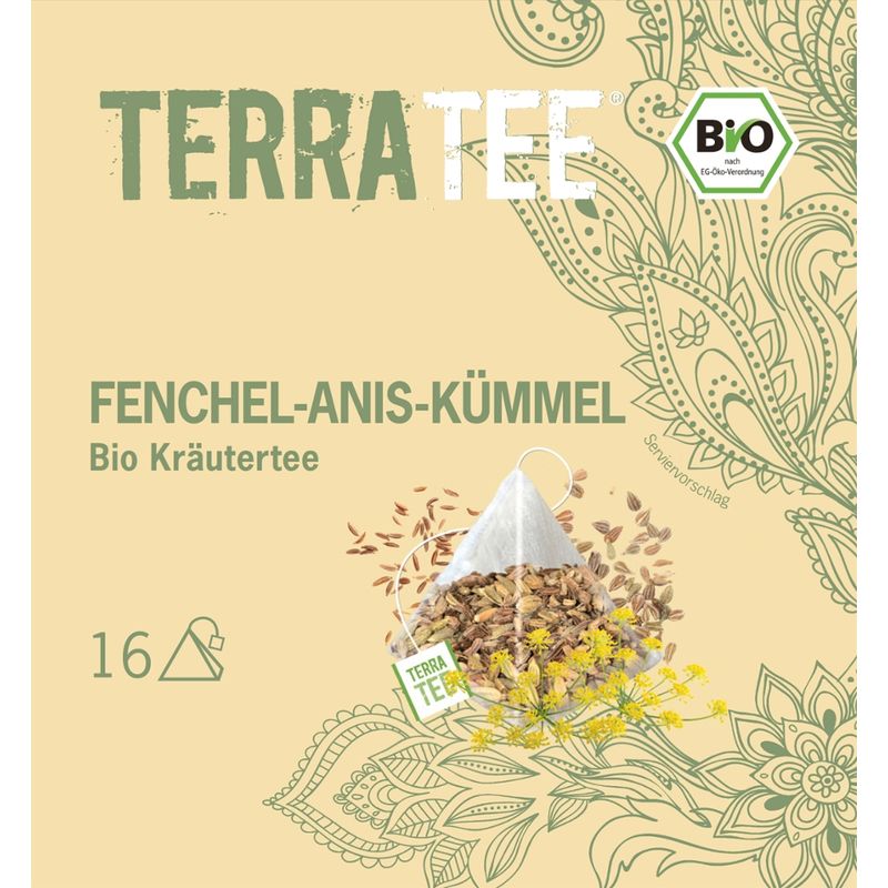 TERRATEE® Terra Tee Bio Kräutertee Fenchel Anis Kümmel - Produktbild