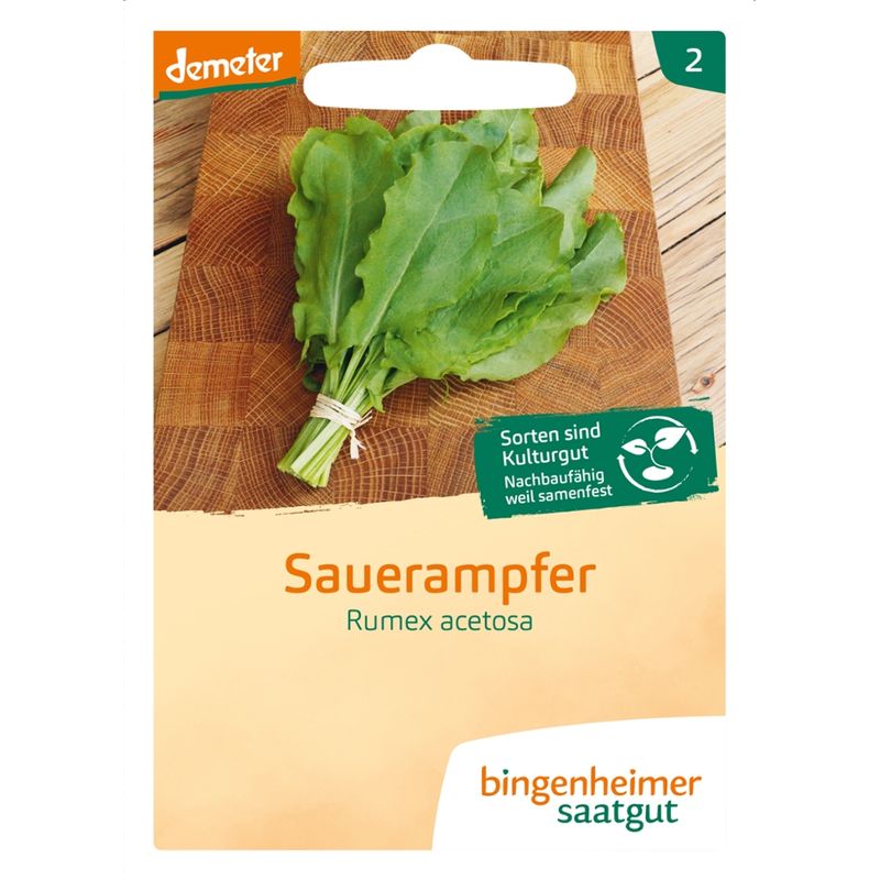 Bingenheimer Saatgut Kultursauerampfer - Kräuter (Saatgut) - Produktbild