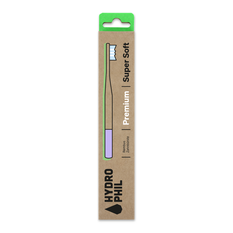 HYDROPHIL Hydrophil - Zahnbürste Premium super soft / natur & lilac whisper - Produktbild