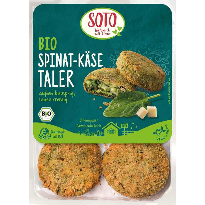 SOTO Bio Spinat-Käse Taler - Produktbild
