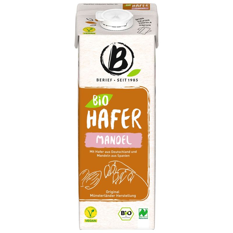 Berief  Berief Bio Hafer Mandel Drink Naturlandf - Produktbild