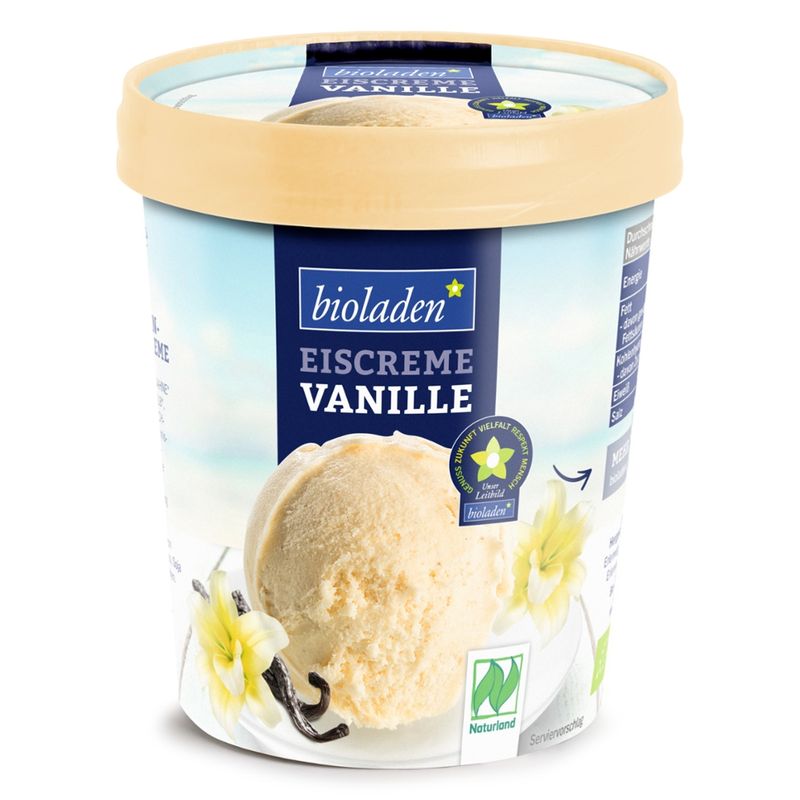 bioladen Eiscreme Bourbon-Vanille - Produktbild