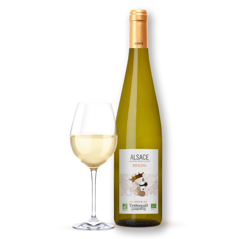 CAVE DU ROI DAGOBERT AOP ALSACE RIESLING 75 CL JARDIN DE TREBOGAD - Produktbild
