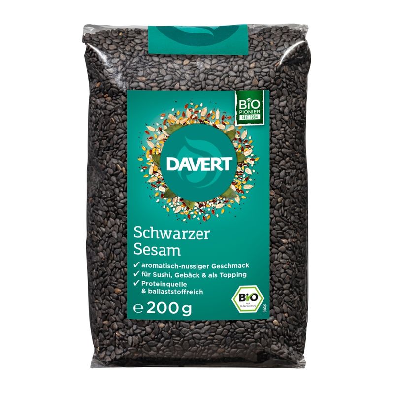 Davert Schwarzer Sesam 200 g - Produktbild