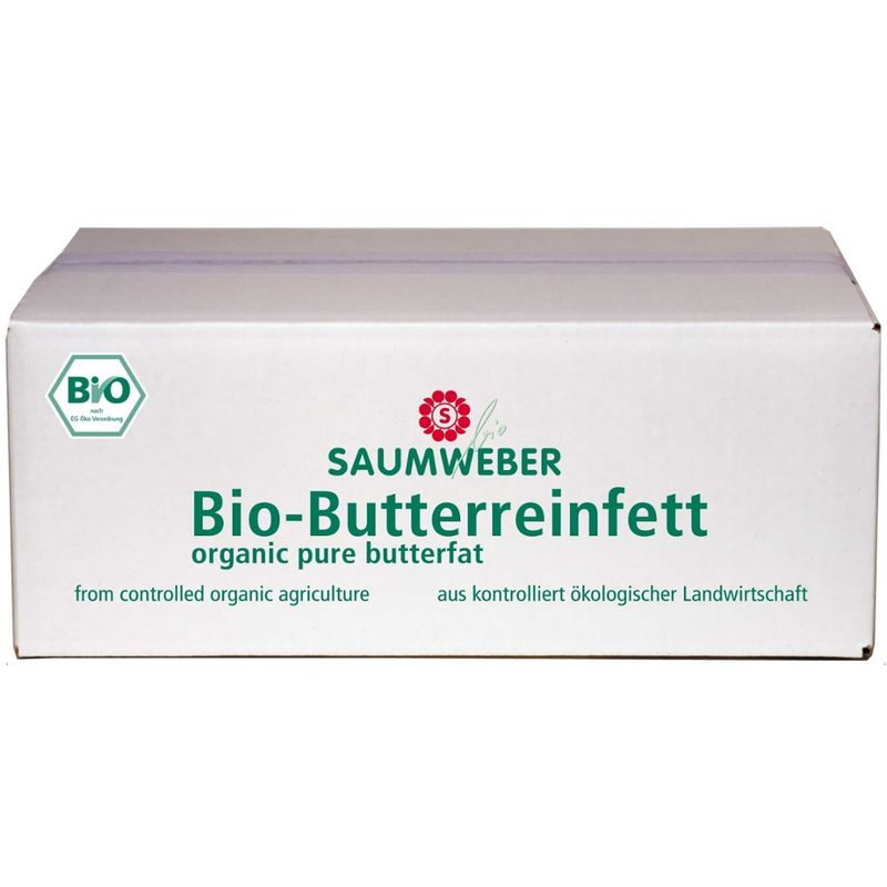 Saumweber Bio Bio-SüßBio-Butterreinfett 10 kg Karton DE-ÖKO-006 - Herkunft: EU-Landwirtschaft - Produktbild