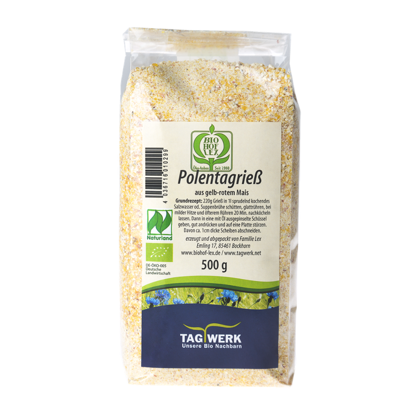 TAGWERK Polentagrieß aus gelb-rotem Mais Biohof Lex - Produktbild