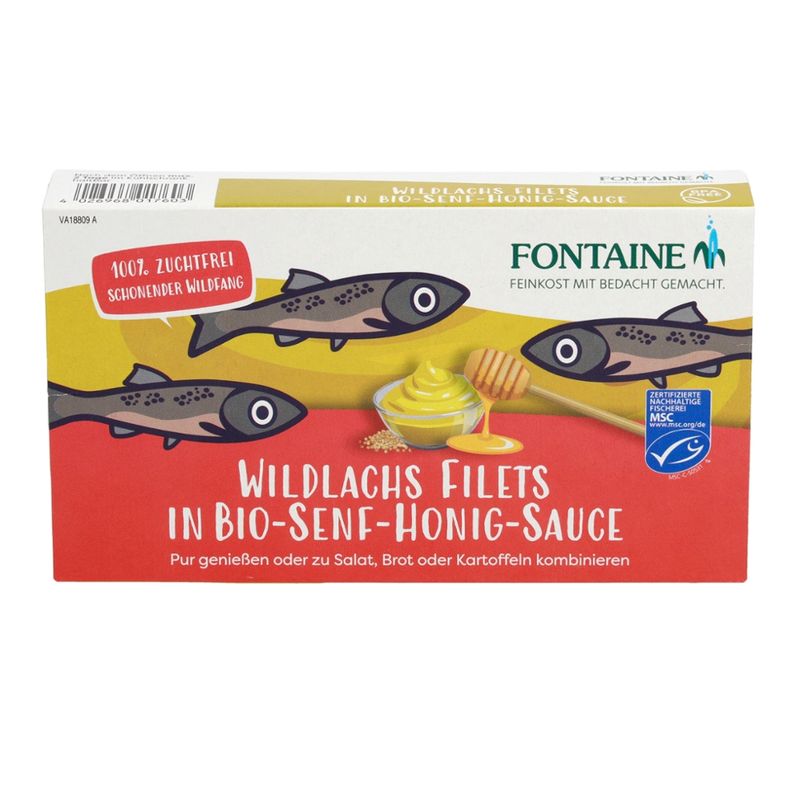 Fontaine Wildlachs Filet in Bio-Senf-Honig-Sauce - Produktbild