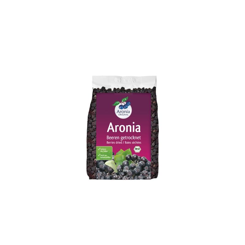 Aronia ORIGINAL Bio Aroniabeeren getrocknet 500g - Produktbild