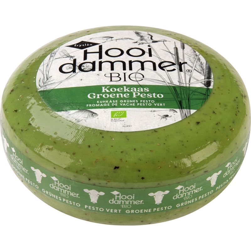 Hooidammer Hooidammer Käsezubereitung aus Bio Schnittkäse Grünes Pesto Kräuter nach niederländischer Herstellungsart 4/5kg mindestens 50% Fett i. Tr. - Produktbild