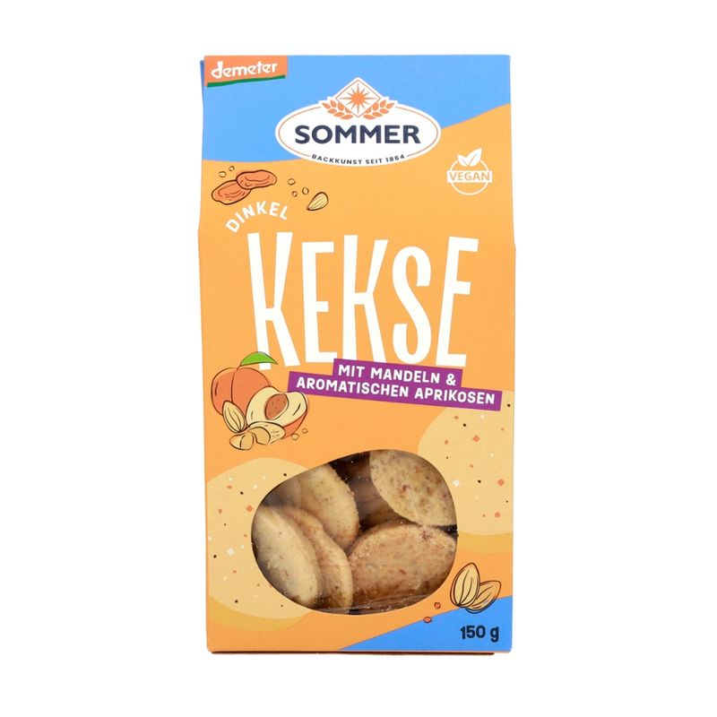 SOMMER BACKKUNST SEIT 1864 Dinkelgebäck mit Aprikosen und Mandeln - Produktbild