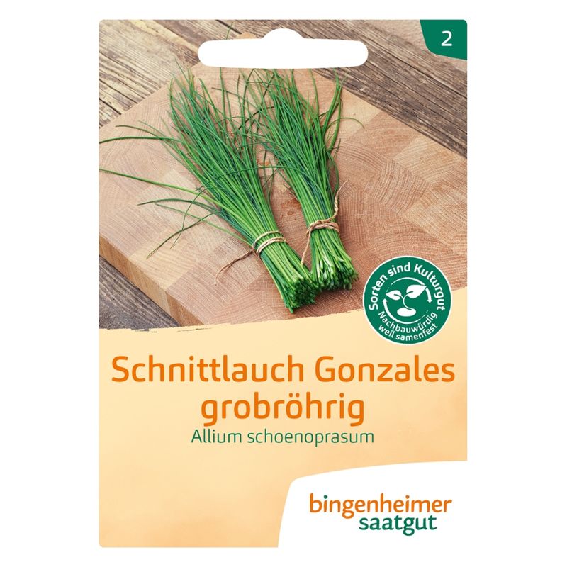 Bingenheimer Saatgut Gonzales Schnittlauch grobröhrig - Kräuter (Saatgut) - Produktbild