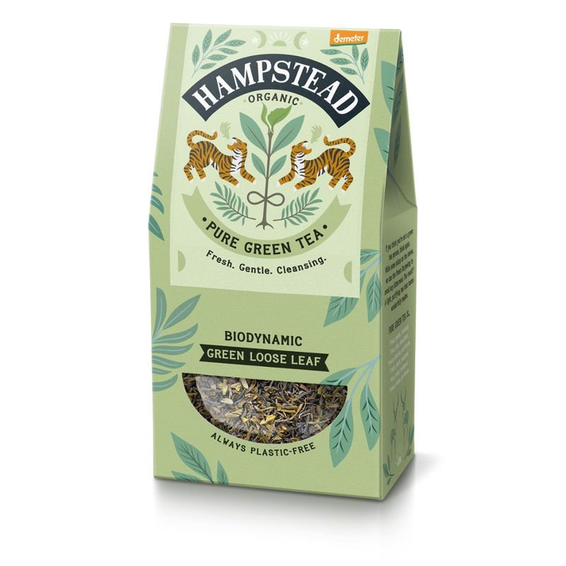 Hampstead Organic  Biodynamic Green Single estate Leaf tea - Produktbild