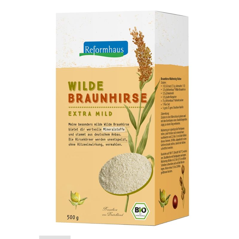 Reformhaus Wilde Braunhirse, fein vermahlen, glutenfrei bio - Produktbild