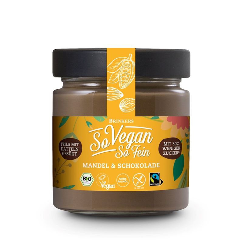 So Vegan So Fein So Vegan So Fein Bio Mandel & Schokolade 200g - Produktbild