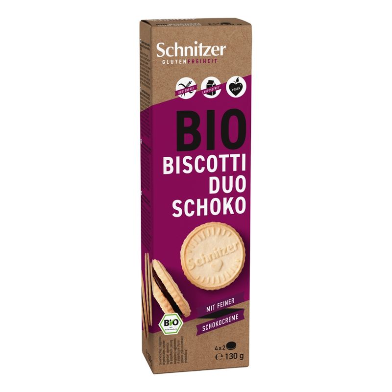 Schnitzer GLUTENFREIHEIT Bio Biscotti Duo Schoko - Produktbild