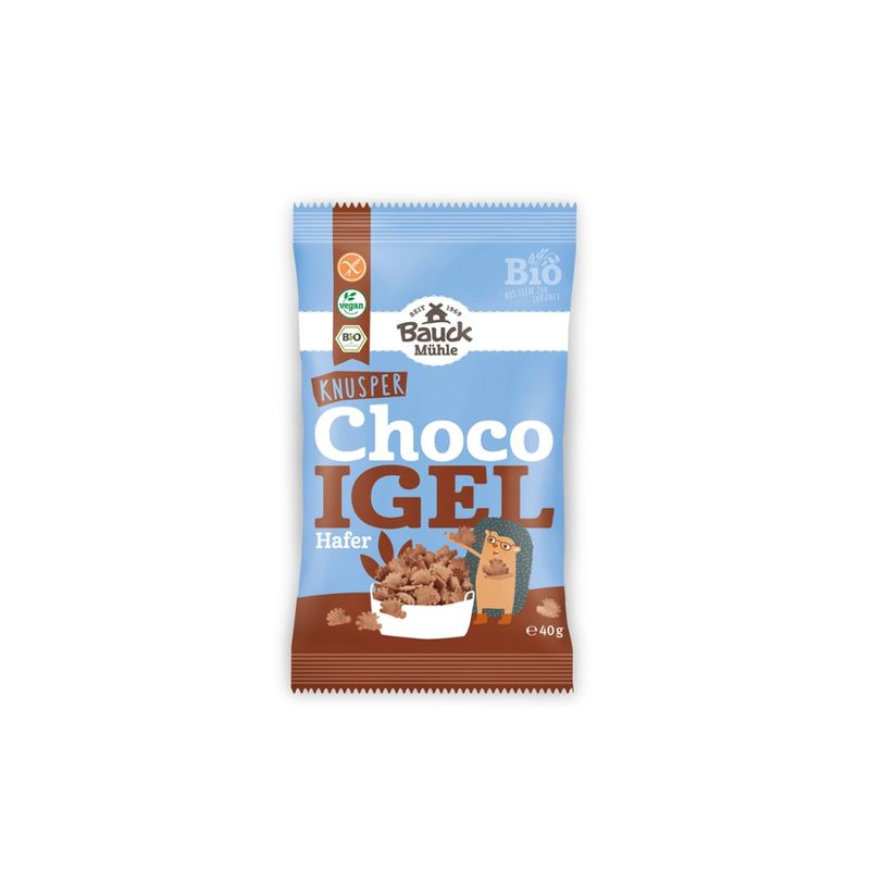 Bauck Mühle Choco Igel Hafer Bio gf Portionsbeutel - Produktbild