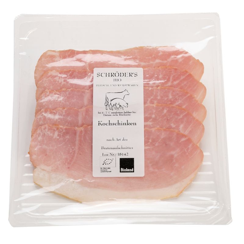 Schröder's Bio Fleisch- und Wurstwaren Kochschinken in Scheiben - Produktbild
