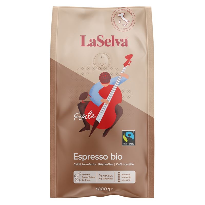 LaSelva Espresso "Forte" - Röstkaffee ganze Bohne - Produktbild